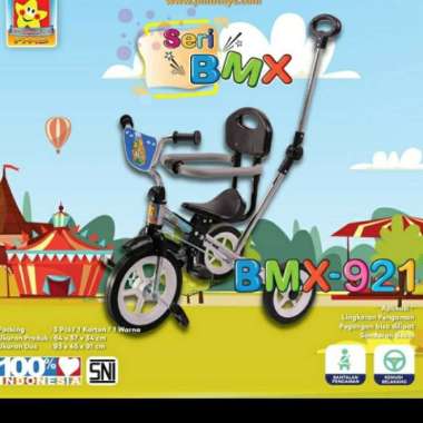Sepeda Anak Roda 3 Pmb 921 Stenlis Stir Dorongan