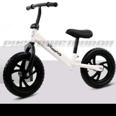 Sepeda Anak Roda 2Tanpa Pedal Balance Bike Sepeda Keseimbangan Putih