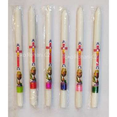 Lilin Baptis 30cm - Lilin Doa - Lilin Rohani