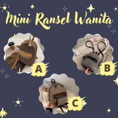 tas RANSEL Mini Stylish wanita import korea best seller branded