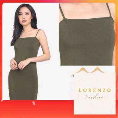 Dress Slim Wanita Dress Wanita Korea Dress Slim Fit - Hitam Army