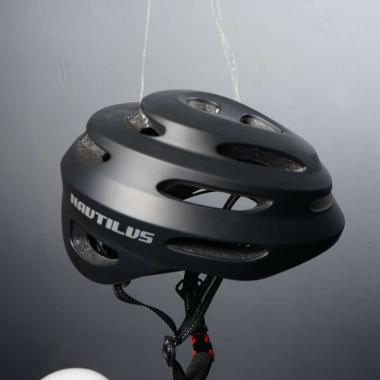 Helm Sepeda NAUTILUS SHADOW MATTE BLACK MTB / Urban / Lipat / Listrik