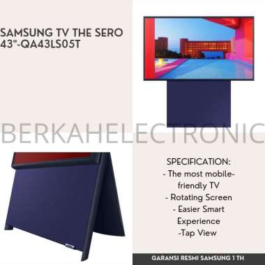 SAMSUNG TV 43 INCH THE SERO QLED 4K SMART TV QA43LS05T
