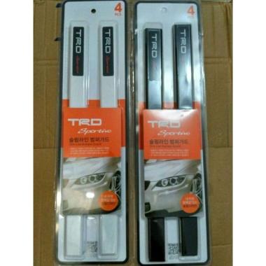 Bumper Guard Pelindung Mobil Luxury Tulisan Trd All New Fortuner 2016 Black