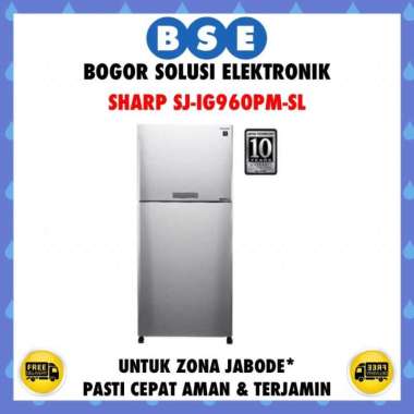 KULKAS SHARP 2 PINTU | SJ-IG960PM-SL | SJIG960PMSL | SJ-IG960PMSL