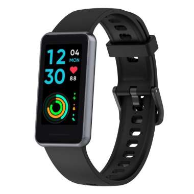Finchy Strap For Realme Band 2 Smart Watch Replacement Silicone Wristband tali jam Black