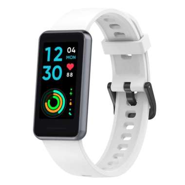Finchy Strap For Realme Band 2 Smart Watch Replacement Silicone Wristband tali jam White