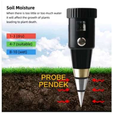 PH METER TANAH VT 05 / ALAT UKUR PH METER TANAH VT-05 ( SOIL PH METER VT 05 ) PROBE PENDEK