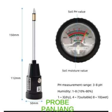 PH METER TANAH VT 05 / ALAT UKUR PH METER TANAH VT-05 ( SOIL PH METER VT 05 ) PROBE PANJANG