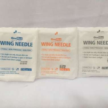 Wing Needle OneMed / Wing Needle Scap Vein / Winged Sclap Vein BOX isi 100 pcs 23G