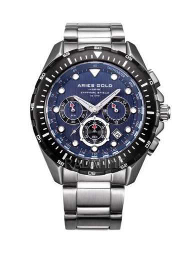 Jam Tangan Pria Sport Original Aries Gold Inspire Pioneer Atlantic G-7002-SBK-BU Garansi Resmi