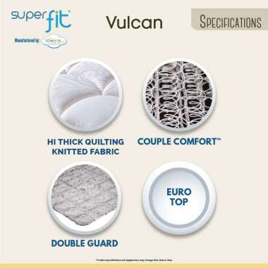SC SUPERFIT By Comforta Vulcan Set 160 x 200 PUTIH