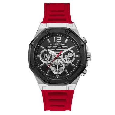 Jam Tangan Pria Guess GW0263G3 Red MOMENTUM Original & Garansi