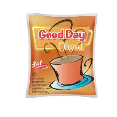 Promo Harga Good Day Instant Coffee 3 in 1 The Original per 30 sachet 20 gr - Blibli