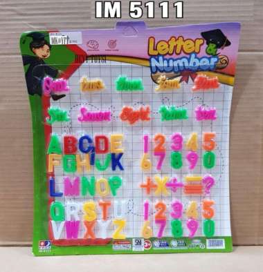 MAINAN EDUKASI ANAK HURUF DAN ANGKA MAGNET MAINAN BELAJAR HURUF IM5111