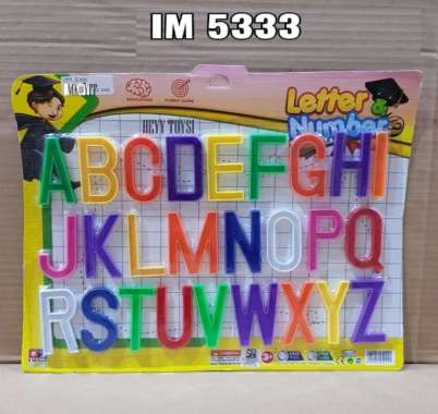 MAINAN EDUKASI ANAK HURUF DAN ANGKA MAGNET MAINAN BELAJAR HURUF IM5333