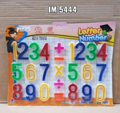 MAINAN EDUKASI ANAK HURUF DAN ANGKA MAGNET MAINAN BELAJAR HURUF IM5444