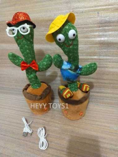 BONEKA KAKTUS GOYANG PENIRU SUARA CACTUS DANCING TOYS JOGET TIKTOK