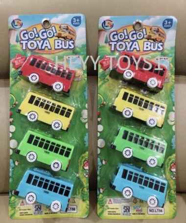 MAINAN MINI TAYO ISI 4 PCS LT56 MAINAN MOBIL BUS TAYO ANAK LAKI LAKI