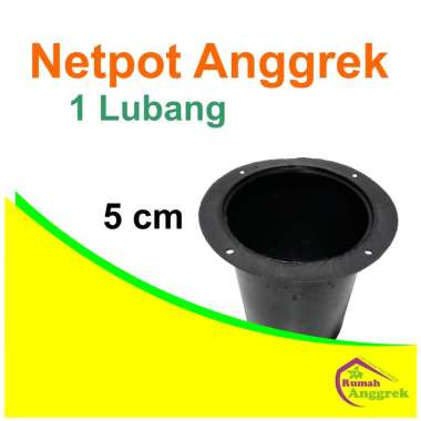 Netpot Anggrek 5 cm 1 lubang seedling dendrobium bulan net pot jaring dendro hidroponik tanaman hias hardpot