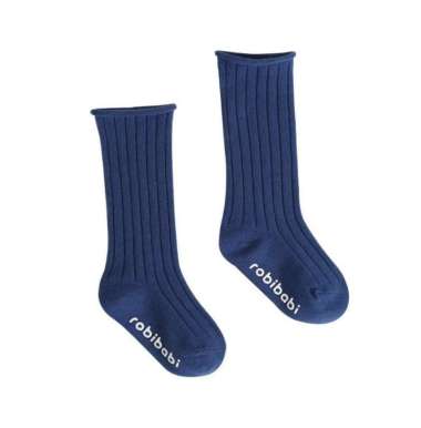 Kaki Anak Panjang / Kaos Kaki Multicolor Premium Toddler Knit socks Premium navy