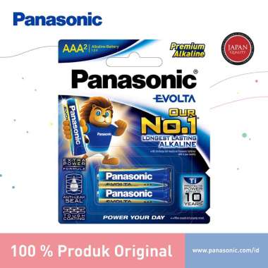 Panasonic Evolta Baterai Premium Alkaline AAA 2pc Battery Alkaline A3