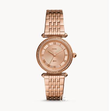 FOSSIL Lyric Three-Hand Analog Original Jam Tangan Wanita ROSE GOLD