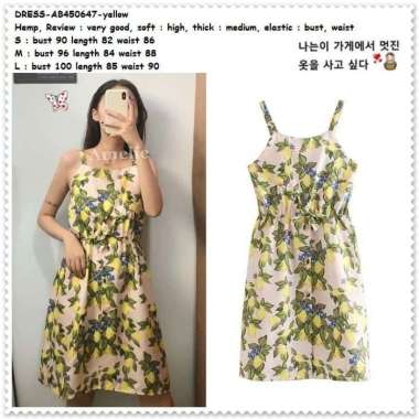 AB450647 Summer Casual Mini Dress Wanita Korea Import