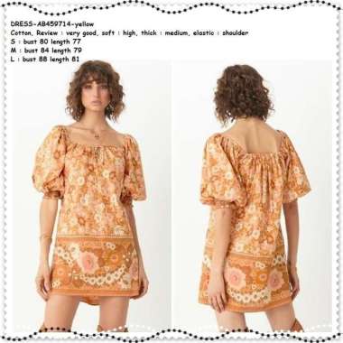 AB459714 Summer Mini Dress Boho Sabrina Pantai Wanita Korea Import