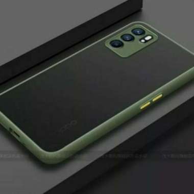 Case Oppo Reno 6 5G Original Case Dove Transparent Hard Case 2021 reno 6 5G - hijau army