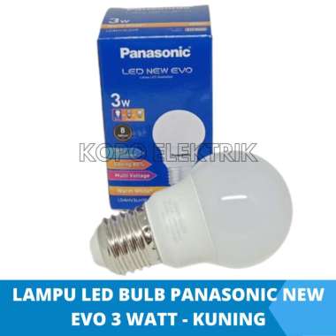 Lampu LED Bulb Panasonic New Evo 3 Watt kuning