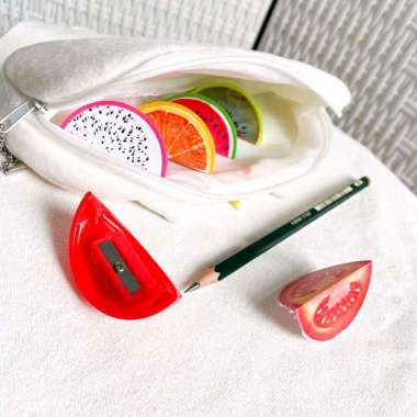 Rautan Pensil Model Buah Potong Multicolor