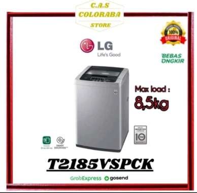 MESIN CUCI LG T2185VSPCK MESIN CUCI TOP LOADING 8,5 KG INVERTER T2185 2185VSPCK MESIN CUCI 1 TABUNG 