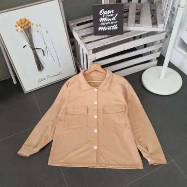 Jaket Wanita SHIRT JAKET | Jaket Wanita | Outer Wanita | Outer Polos Jaket Korea Coksu