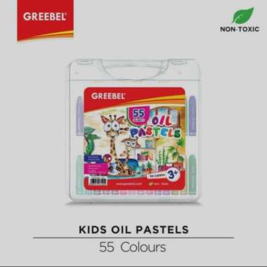 Crayon Oil Pastel Greebel 55 Warna Non Toxic Multicolor