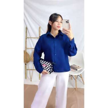 SITA TOP / KEMEJA ATASAN BLOUSE WANITA XXL / NELKA OVERSIZE SHIRT / Kemeja KINA / SITA / NELKA SHIRT