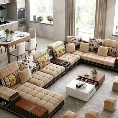 Sofa Keluarga Jumbo Letter U Shape