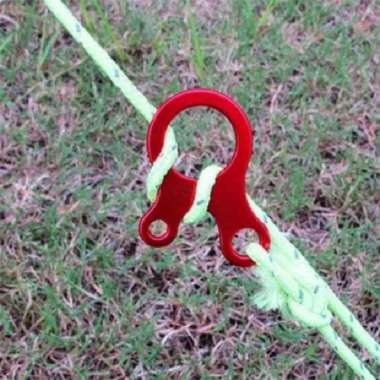 Buckle tenda - ring pengait tali flysheet tenda connector - pengencang Biru