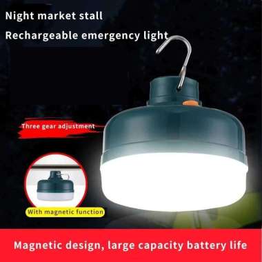 Lampu Tenda Cas Gantung Magnet emergency portable darurat camping LED
