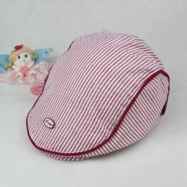 Children cap : RICHIE - topi anak2 topi pet topi loper newsboy cap One Size RED