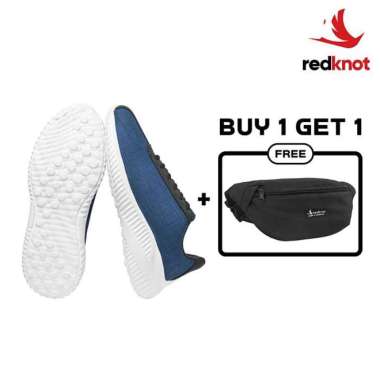Redknot York Denim Sepatu Sneakers Pria Murah BONUS Waistbag Freddie 38