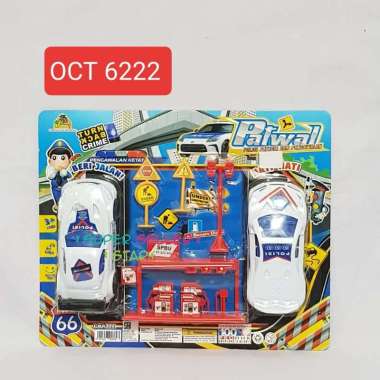 Mainan Kendaraan Mobil Patwal Polisi OCT6222 / Mainan Mobil Polisi