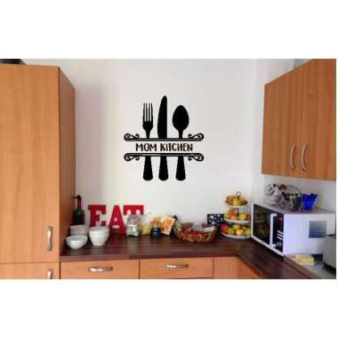 Cutting Stiker Quotes Mom Kitchen Kata Wallstiker Hiasan Dinding Dapur