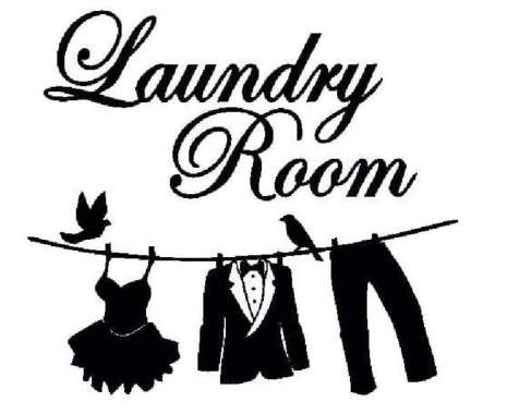 Stiker Custom Laundry Room Model Jas Dekorasi Dinding Usaha Laundry
