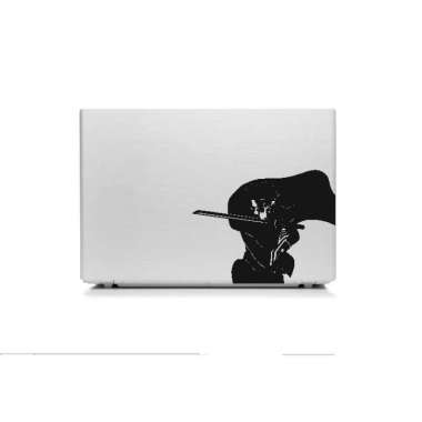 Stiker Laptop Siluet Boruto Naruto Cutting Sticker Garskin Anime Kartu Hitam