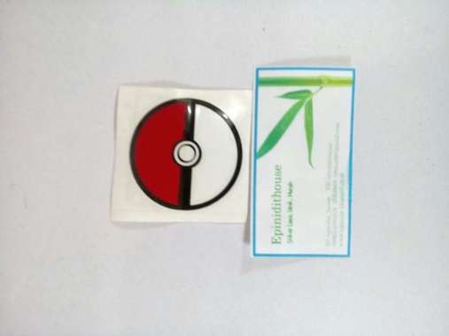 Stiker Pokemon Go Pokeball Decal Mobil Motor Laptop Lemari Helm Wall