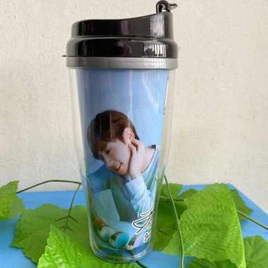Tumbler BTS Korea K Pop ARMY Kartun Botol Minum Hadiah Souvenir V Kim JUNGKOOK