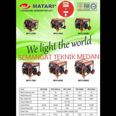 MDL5800E GENSET GENERATOR LISTRIK TEMBAGA BENSIN 4000 WATT AVR MATARI