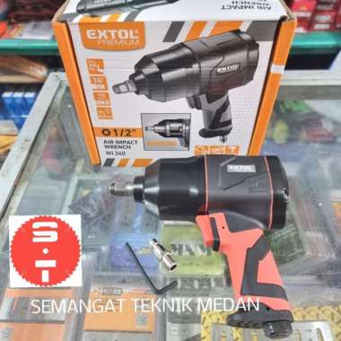 WI340 BOR AIR IMPACT WRENCH PEMBUKA ALAT BUKA BAUT RODA BAN 1/2" EXTOL