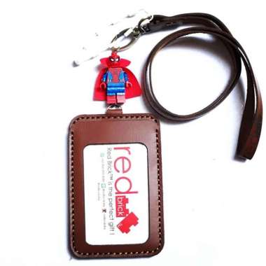 LEGO Zombie Hunter Spidey Name Tag Genuine Leather